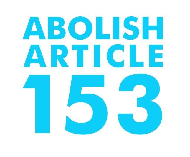 Its time for a change. ABOLISH 153 c