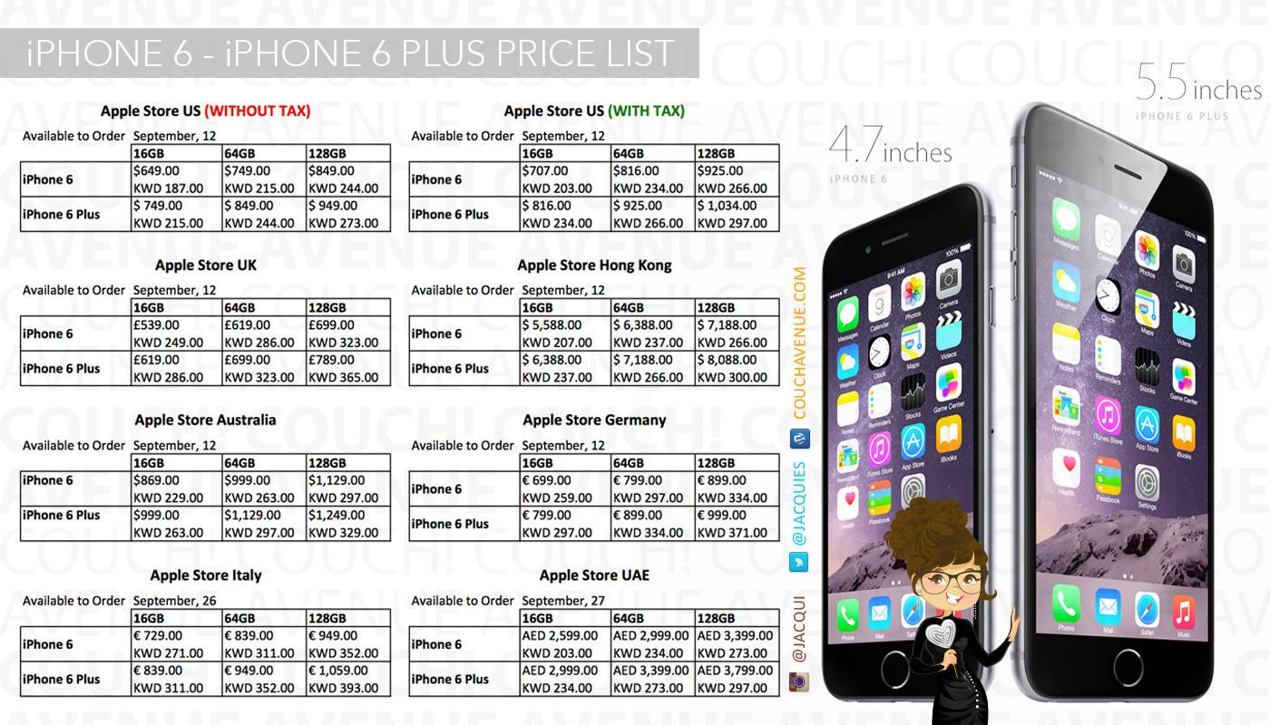 Apple Iphone6 Plus Prices And Official Intro Iphone6 Kuwait Q8 Kuwait Upto Date