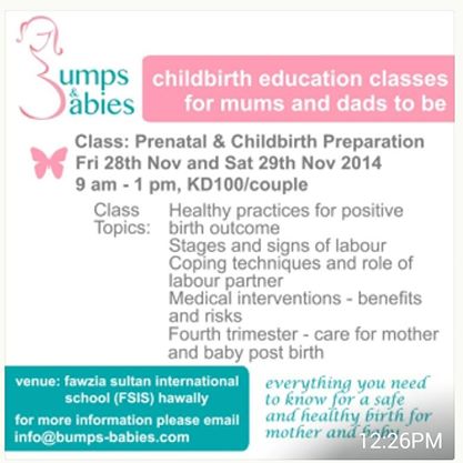 Childbirth Education Classes for muma and dads to be , Kuwait