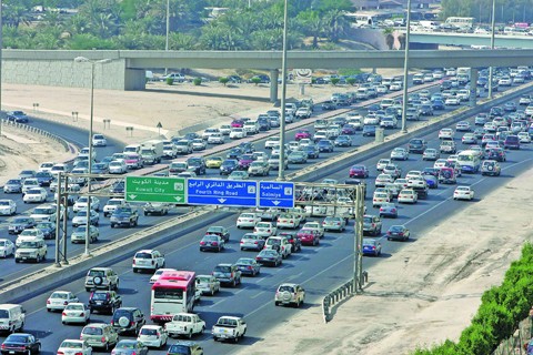 Kuwait placed first in Gulf and Sixth in the world as per most number of cars in the Kuwait