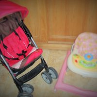 1 Juniors Baby Stroller and 1Juniors Baby Walker for only 9 KD