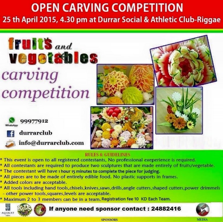Open fruits carving competition in Kuwait KUWAIT UPTO DATE