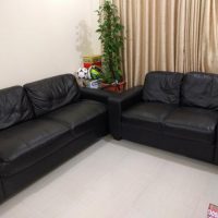 Black sofa set - Safat AlGhanim