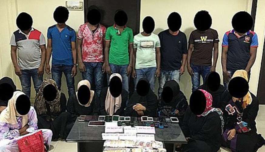 Gang of eight men and ten women arrested