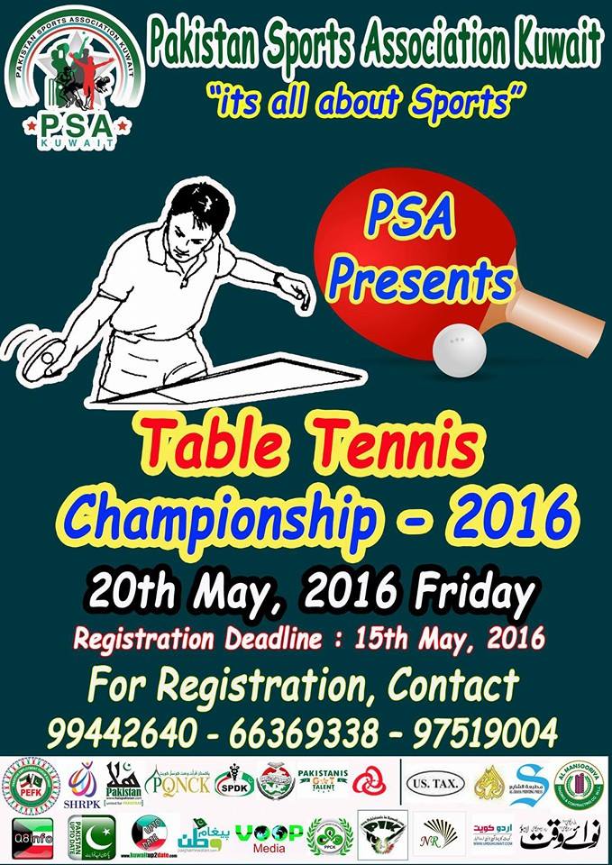 PSA Table Tennis Championship Kuwait - 2016