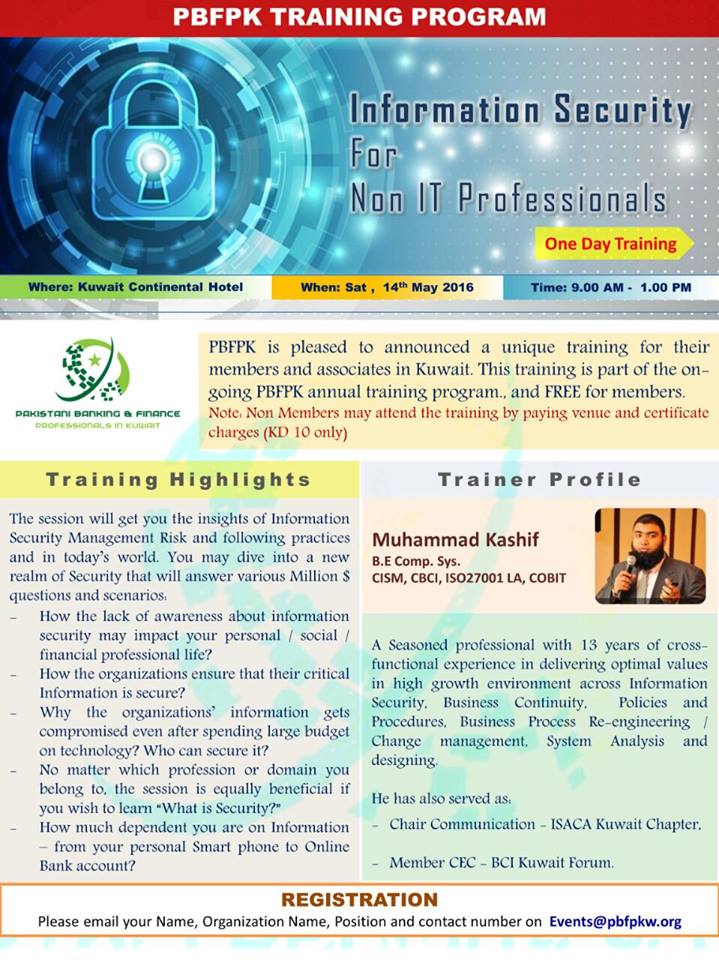 training Information Security for Non IT professionals