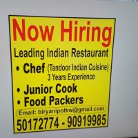 Leading Restaurant chain locally hiring cashier / Kitchen helper