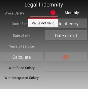 indemnity calculate kuwait