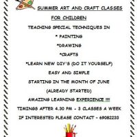 ART AND CRAFT CLASSES