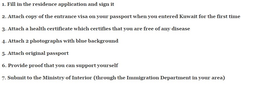 How to apply for Self Sponsorship in Kuwait
