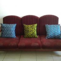 Wooden Sofa Set with removable/washable Cushion for Sale - Kuwait - KD. 30