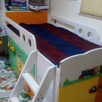 IKEA kids bed and cupboard