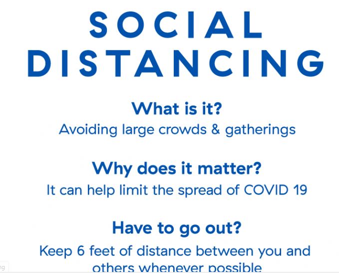 What is social distancing?
