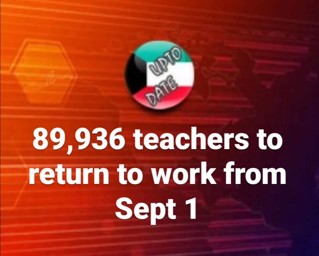 89,936 teachers to return to work from Sept 1