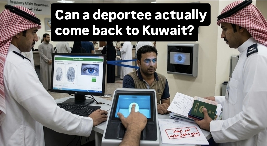 Can a deportee actually come back to Kuwait?