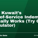 How Kuwait's End-of-Service Indemnity Actually Works (Try Our Calculator)