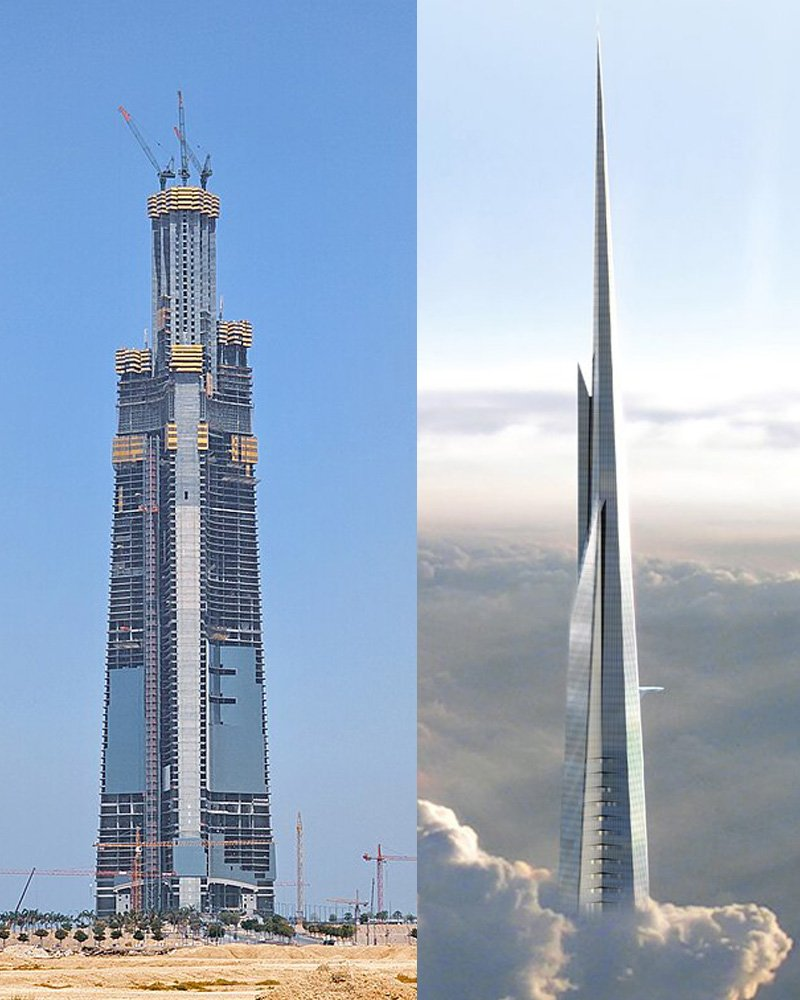 Jeddah Tower Passes Petronas Height, Still Not Halfway Done