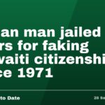 Syrian man jailed 7 years for faking Kuwaiti citizenship since 1971
