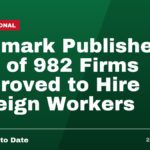 Denmark Publishes List of 982 Firms Approved to Hire Foreign Workers