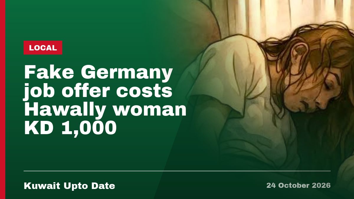 Fake Germany job offer costs Hawally woman KD 1,000