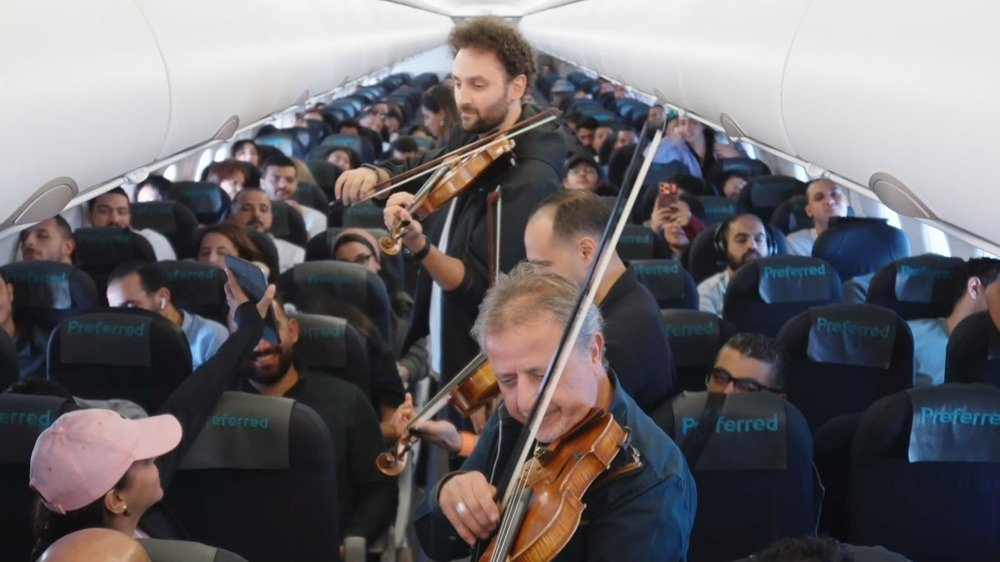 Jazeera Airways surprises passengers with mid-air orchestra show