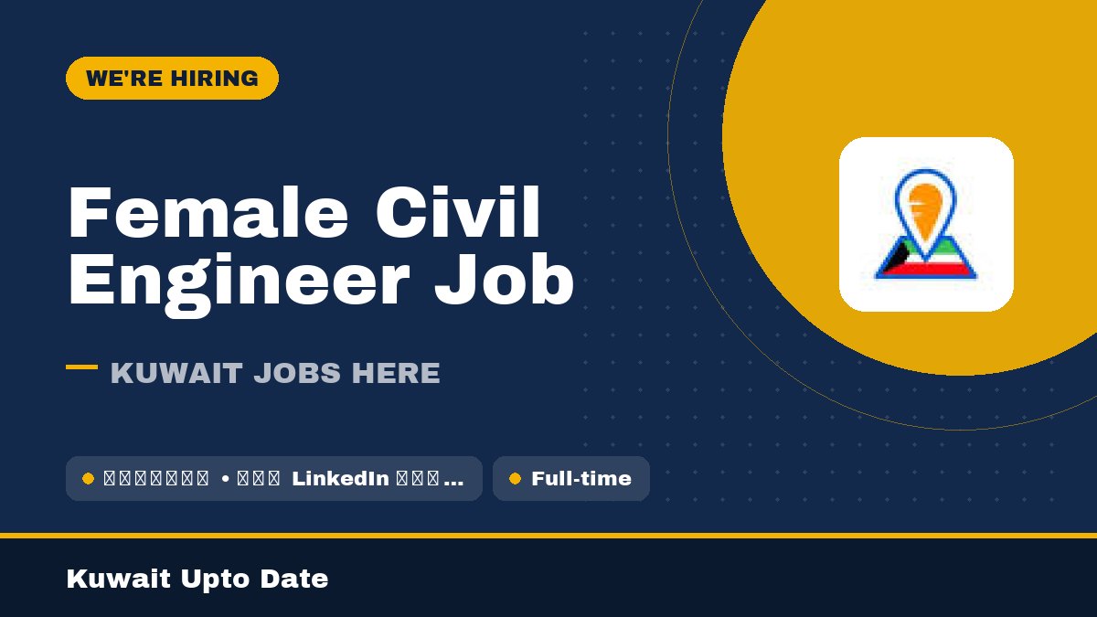 Female Civil Engineer Job - job vacancy
