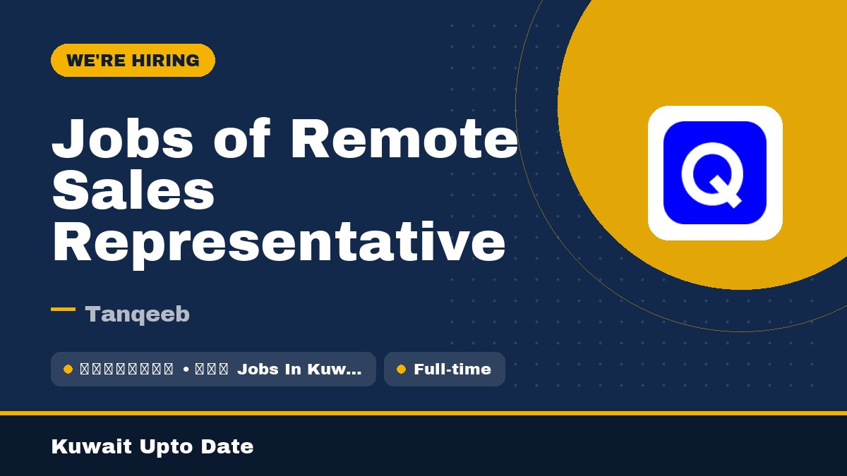 Jobs of Remote Sales Representative - job vacancy