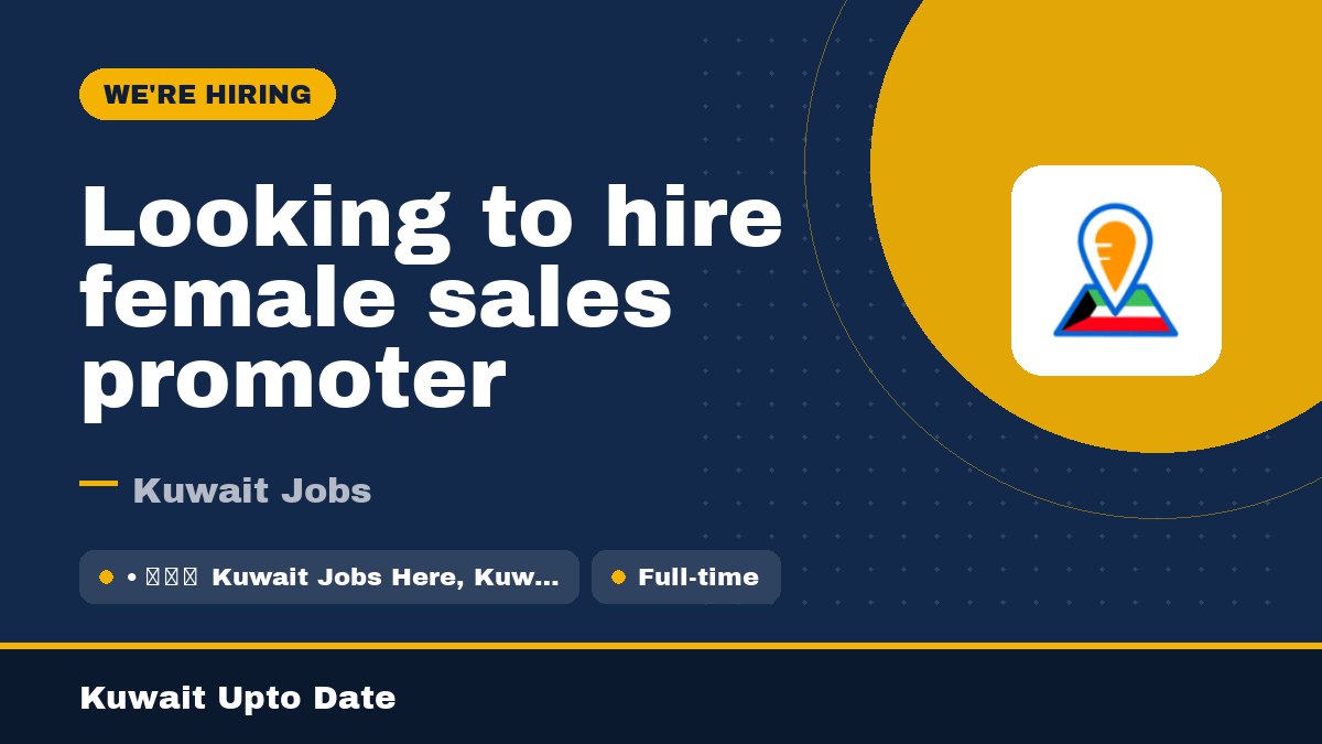 Looking to hire female sales promoter - job vacancy