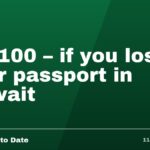 KD 100 - if you lost your passport in Kuwait