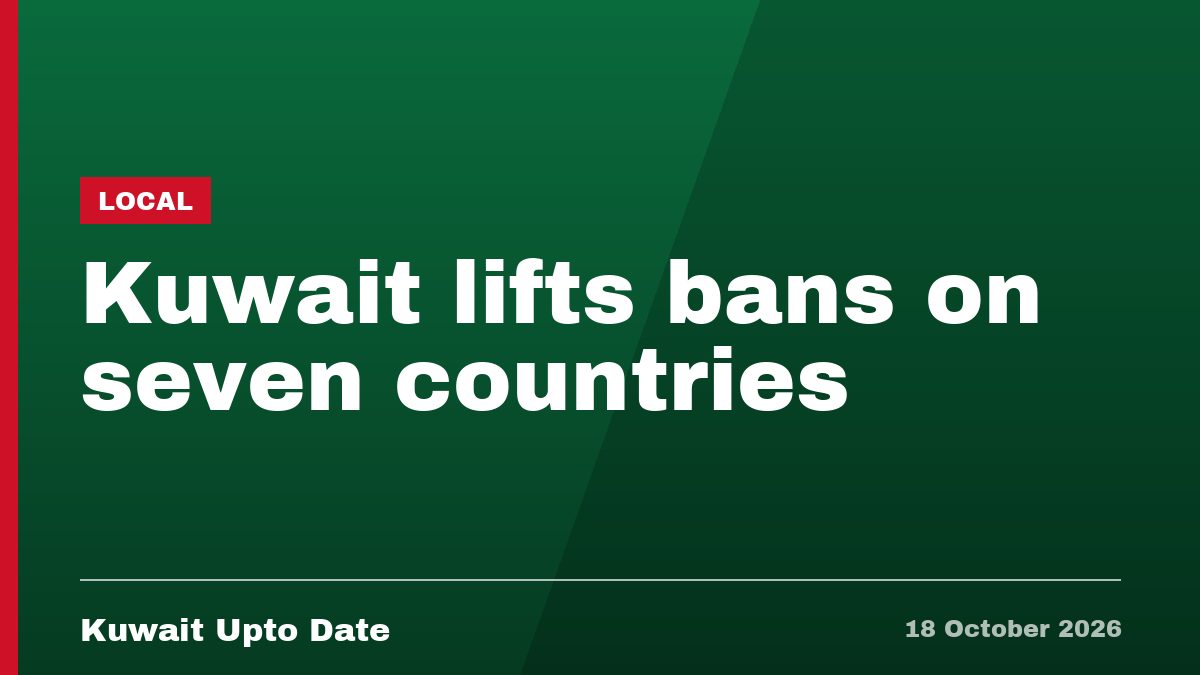 Kuwait lifts bans on seven countries