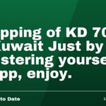 Shopping of KD 700 in Kuwait Just by registering yourself in app, enjoy.