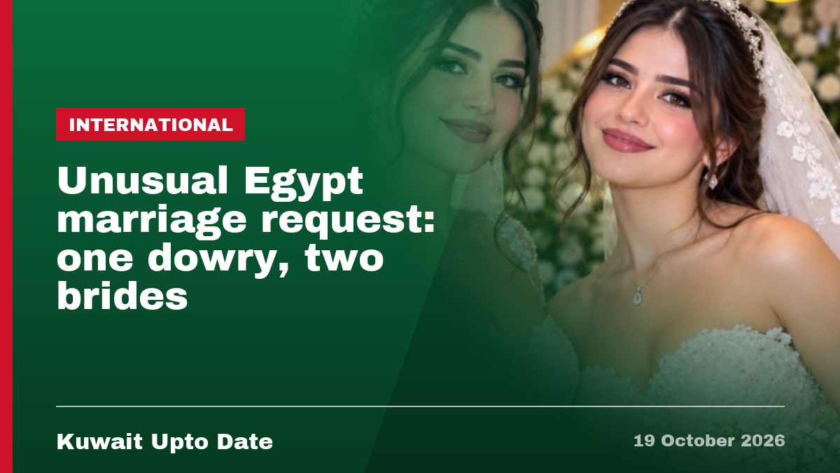 Unusual Egypt marriage request: one dowry, two brides
