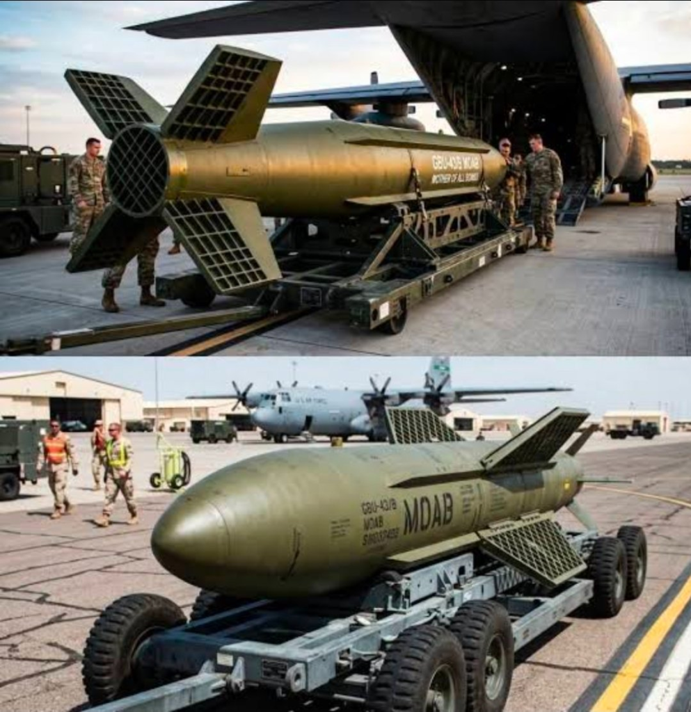 US weighs ‘Mother of All Bombs’ strike plan on Iran