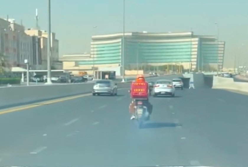 Viral Video of Smoking Delivery Bike Reignites Kuwait Safety Worries