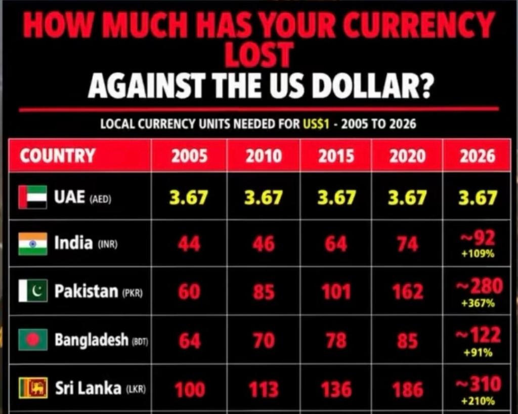 What 20 Years of Rupee, Taka and Peso Falls Mean for Expats in Kuwait