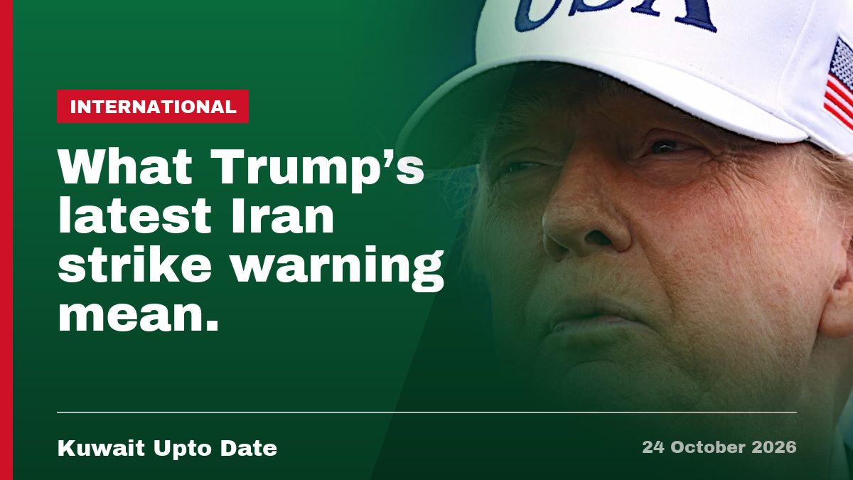 What Trump's latest Iran strike warning mean.
