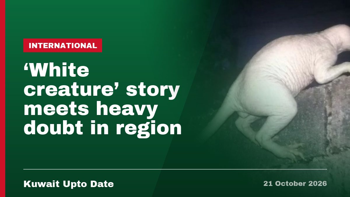 'White creature' story meets heavy doubt in region