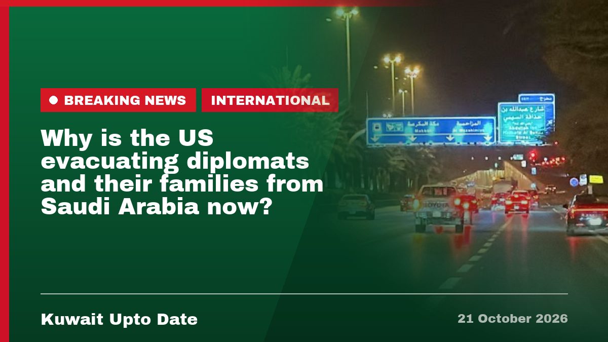 Why is the US evacuating diplomats and their families from Saudi Arabia now?