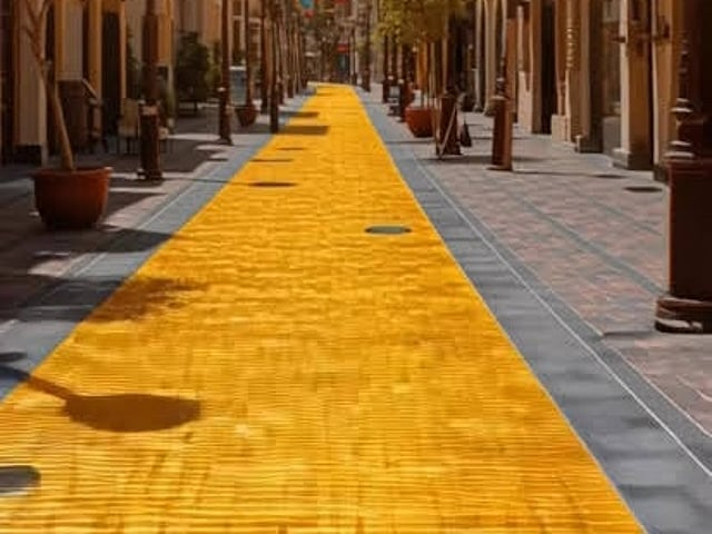 world’s first 24-carat gold walking path.